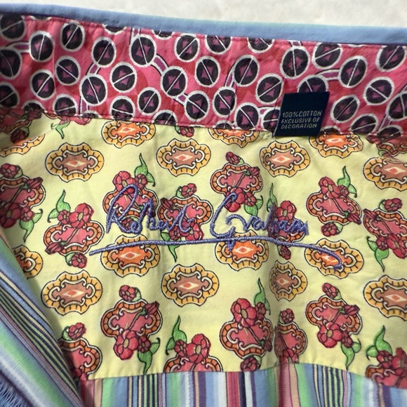 Robert Graham Multicolor Striped Men's Shirt-Like new-Size XL - Picture 8 of 10